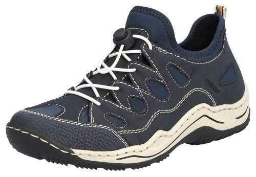 Rieker Slip-On Sneaker Trekking Schuh, Freizeitschuh, Slipper mit Wechselfussbett