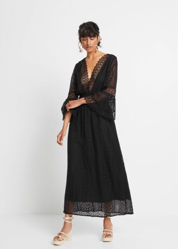 bonprix Maxikleid für Frühjahr und Sommer, aus Baumwolle, feminin geschnitten