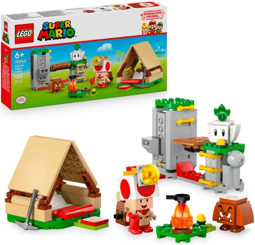 LEGO, LEGO® Spielbausteine »LEGO® Super Mario Kapitän Toad-Camp 72040«, (159 St.)