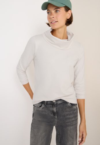 Cecil 3/4-Arm-Shirt mit grossem Kragen