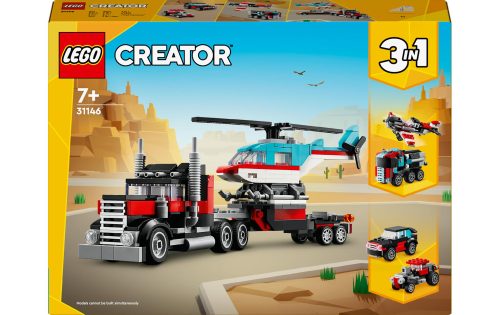 LEGO, 31146 Tieflader mit Hubschrauber Multicolor