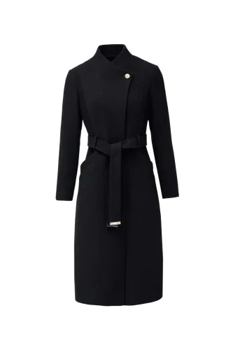 Salsa, Salsa Wollmantel "Salsa Jeans Wollmantel Long Wool Peacoat With Belt"