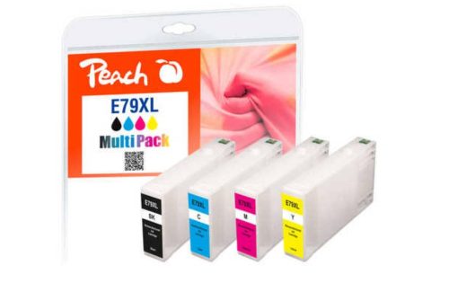 Peach - 319898 Druckerpatrone 4 Stück(e) Kompatibel Hohe (XL-) Ausbeute Schwarz, Cyan, Magenta, Gelb, One Size