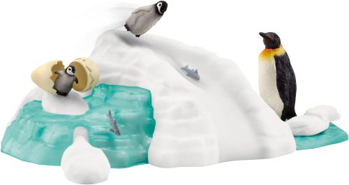 Schleich GmbH, Schleich 42661 - Wild Life, Pinguin-Familienspaß, Spielset