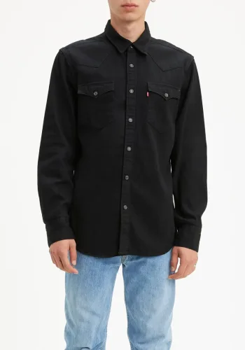 Levi's®, Levi's® - Hemd, Slim Fit, langarm, für Herren, Schwarz, Größe XL