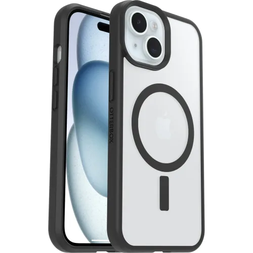 Otterbox, Otterbox React Magsafe Backcover Apple iPhone 17e, iPhone 16e, iPhone 15, iPhone 14, iPhone 13 Transparent, Schwarz