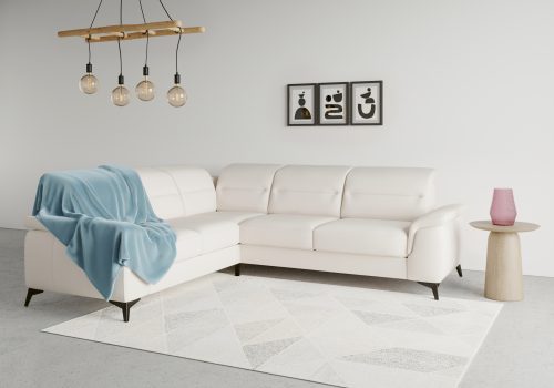sit&more Ecksofa »Sinatra«, optinal mit Kopfteilverstellung und Armteilfunktion oder mit Kopfteilverstellung, Armteilfunktion, Bettfunktion und Schubkasten, langer Schenkel links oder rechts bestellbar, mattschwarze Metallfüsse
