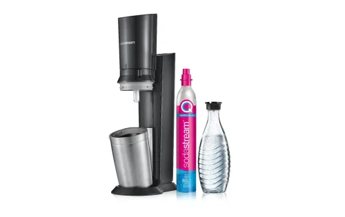 sodastream, sodastream - Crystal blackmetal inkl. 1 Glaskaraffen Quick Connect