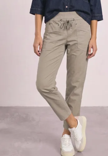 Street One, Slim Leg Cordhose im Loose Fit
