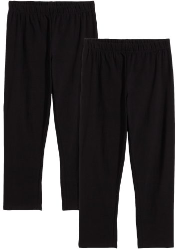 bonprix Caprileggings aus Baumwoll-Mix, Skinny Fit, Capri-Länge, im 2er-Pack
