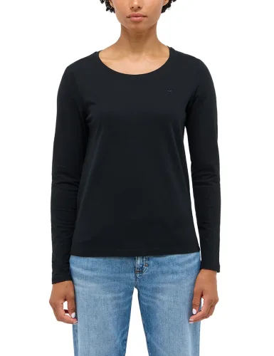 Mustang, MUSTANG Langarmshirt "Damen Style Elly"
