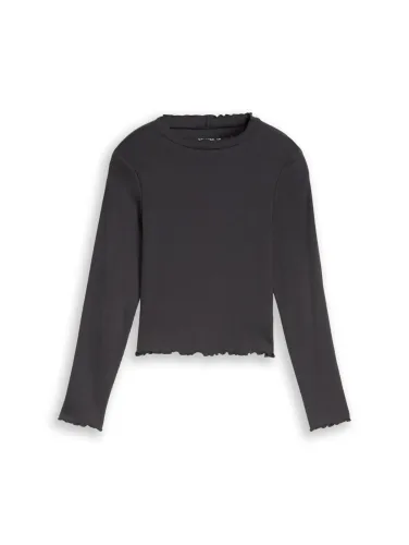 TOM TAILOR T-Shirt mit Rippstruktur