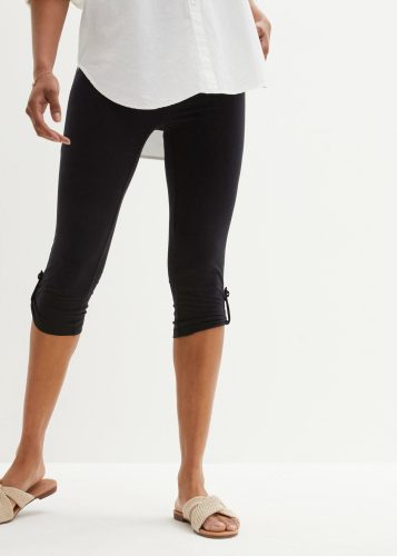 bonprix, bonprix Capri-Leggings aus Bio-Baumwolleschwarz 52Damen