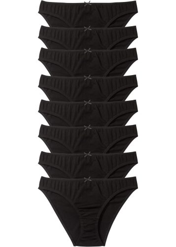 bonprix Slip Packung, 8 Stk. klassische Passform, einfarbig, aus Baumwolle, im 8er Pack
