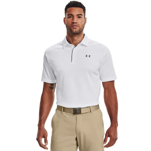 Under Armour, Under Armour Tech Polo Herren - Weiß, Grau