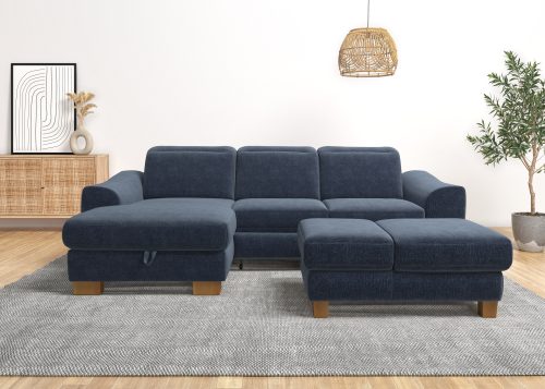 Home affaire Ecksofa »Dundee«, wahlweise mit Kopfteilverstellung und zusätzlich mit Bettfunktion