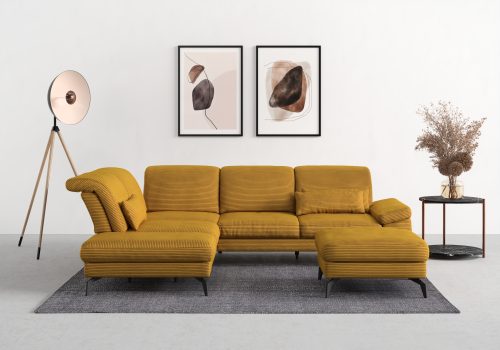 sit&more Ecksofa »Cabana«, Ottomane, wahlweise mit Sitztiefen-,Armlehnen- und Kopfteilfunktion