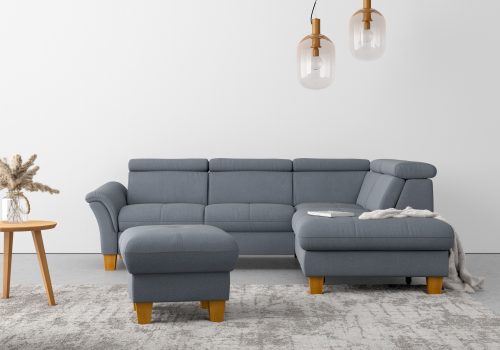 HOME AFFAIRE, Home affaire Ecksofa »Lindgren«, wahlweise mit TV-Funktion, Stauraum und Kopfteilverstellung