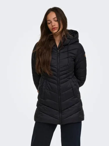 Only, ONLY Steppjacke "ONLMIMI COAT CC OTW" mit Kapuze Kunstfaser