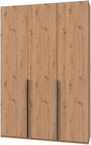 Wimex, Wimex Kleiderschrank »Mugano,in 8 Breiten,3 Höhen,2 Tiefen, viele Farben, Made in Germany«, (in Basic oder Premium Ausstattung mit 2 weiteren Einlegeböden), mit langen oder kurzen Griffen aus Metall, mit oder ohne Spiegel