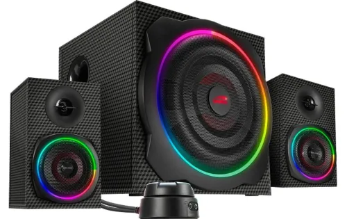 speedlink, SPEEDLINK Gravity Carbon RGB 2.1 SL-830100-BK Subwoofer System black