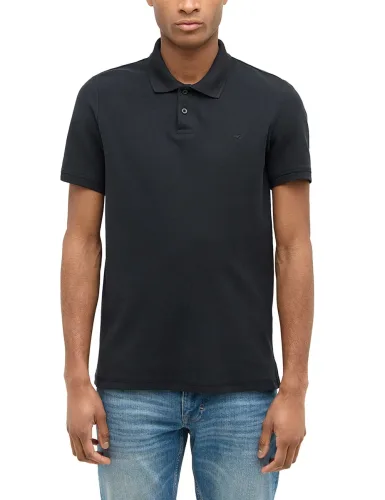 Mustang, Mustang - Poloshirt  Bequem sitzend-Style Palco, für Herren, Schwarz, Größe S