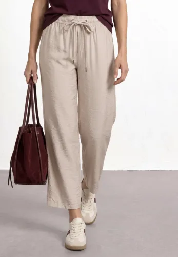Street One, High Waist Wide Leg Hose im Loose Fit
