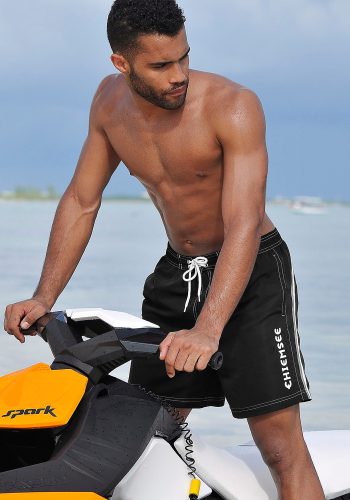 Chiemsee Badeshorts sportliche Bade-Shorts, elastischer Bund, mit Aussenkordel
