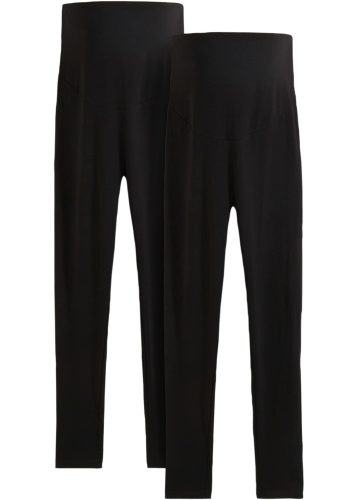 bonprix Umstandsleggings Baumwoll-Jersey mit Elasthan, mit breitem Jerseybund, Skinny Fit