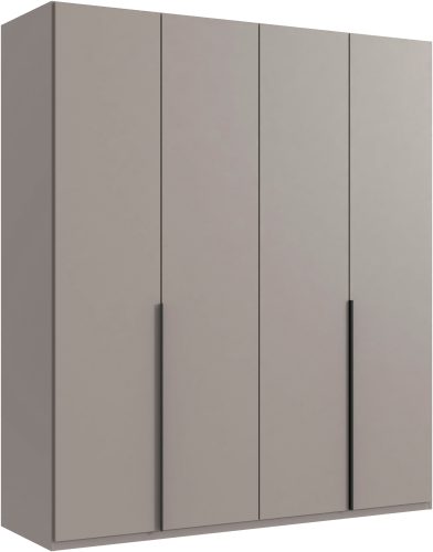 Wimex, Wimex Kleiderschrank »Mugano,in 8 Breiten,3 Höhen,2 Tiefen, viele Farben, Made in Germany«, (in Basic oder Premium Ausstattung mit 2 weiteren Einlegeböden), mit langen oder kurzen Griffen aus Metall, mit oder ohne Spiegel