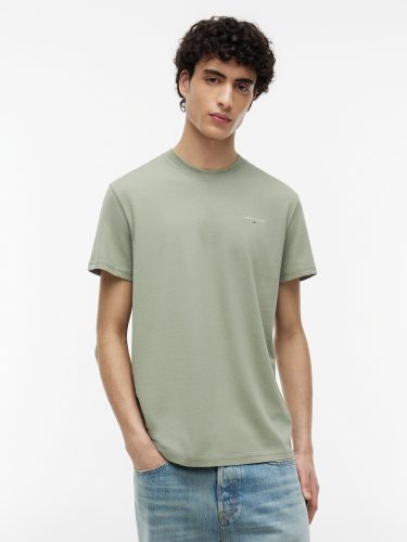 TOMMY JEANS, Tommy Jeans T-Shirt "TJM SLIM LINEAR CHEST TEE EXT" Mit Rundhalsausschnitt