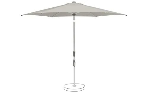 Suncomfort BY GLATZ, Suncomfort Mittelmastschirm Slide Hellgrau