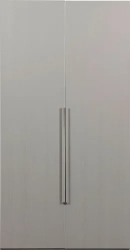 mutoni, mutoni - Schrank Rens 2-türig kieselgrau 110x210, One Size