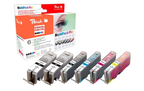 Peach Combi PackPLUS n zu Pgi-550/cli-551 Tintenpatrone