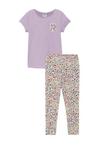 S.Oliver Junior, s.Oliver Junior Shirt & Leggings 2 2er Set, gemusterte Leggings und Sommershirt, für Girls