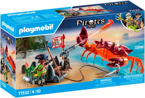 PLAYMOBIL, 71532 Pirates Kampf gegen die Riesenkrabbe, Konstruktionsspielzeug