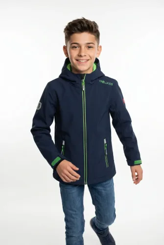 Trollkids, Trollkids Trollfjord Kinder Softshelljacke Blau, , Größe: 116