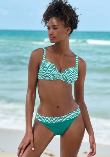 Jette, JETTE Bügel-Bikini, im trendigen Zick-Zack-Design