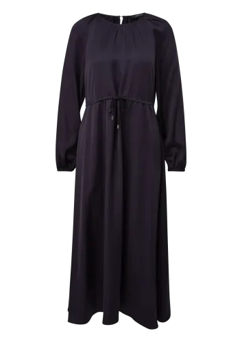 Comma Maxikleid Ohne Taschen Langarm, mit Bindeband