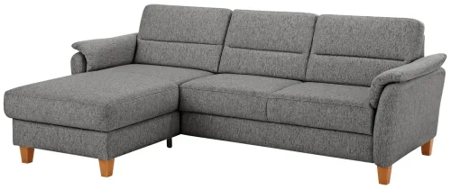 home affaire, Home affaire Ecksofa "Palmera L-Form, B: 244 cm - OTTO. Verlässliche Qualität." optional Bettfunktion & Bettkasten, Federkern