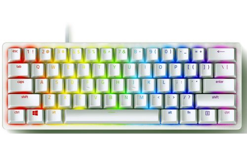 Razer - Huntsman Mini Mercury Gaming Keyboard - (Red Switch) - US-Englisch - weiss