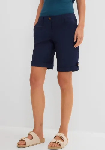 bonprix, bonprix Stretch-Bermudablau 38Damen
