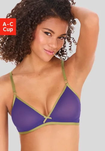 Vivance, Vivance Bralette-BH "Finja" ohne Bügel aus transparentem Soft-Mesh, transparente Unterwäsche