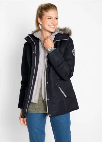 bonprix, bonprix Winterjacke in 2-in1 Optikschwarz 44Damen