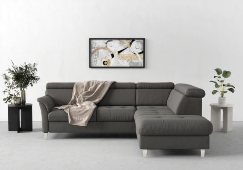 sit&more Ecksofa, inklusive Kopfteilverstellung, wahlweise mit Bettfunktion und Bettkasten