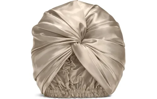 VBEAUTY, VBEAUTY - Premium Seiden Turban - Champagner, One Size