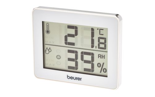 beurer, BEURER Innenwetterstation "HM 16 Thermo-Hygrometer, Kontrolle von Temperatur und Luftfeuchtigkeit" () Mit Smiley-Indikation, ideal für zuhause oder im Büro