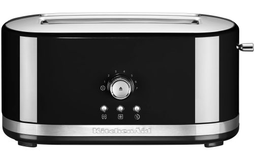 Kitchenaid - 5KMT4116EOB Onyx Schwarz, Toaster mit manueller Bedienung und langen Schlitzen