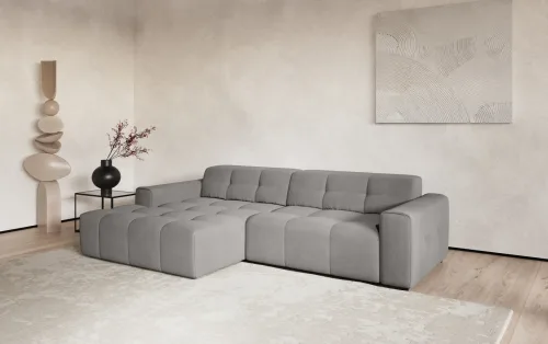 Cotta, COTTA Ecksofa "Sento L-Form, Breite 280 cm, Chenille-Struktur"