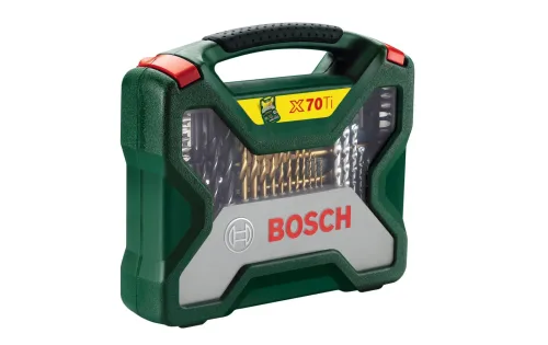 Bosch Accessories, Bosch Accessories 2607019329 X-Line 70teilig Bohrer- und Bit-Sortiment Metall, Stein, Beton, Holz, Mauerwerk
